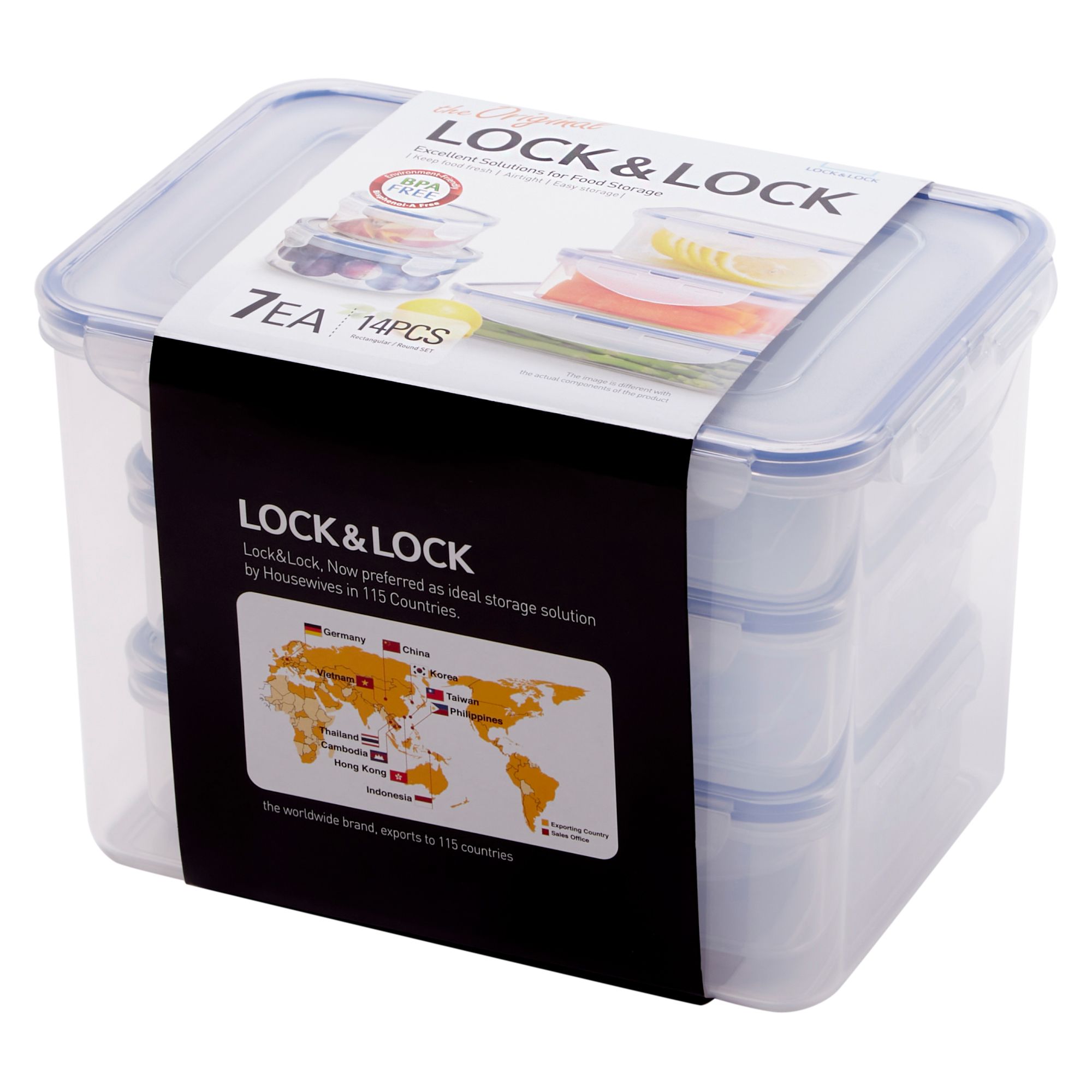 LocknLock Classic 7 Piece Storage Set